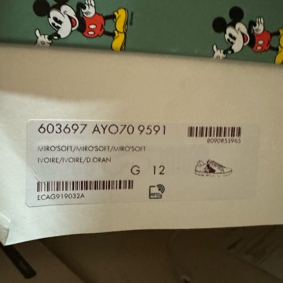 Gucci X Disney Ace Sneaker US Man 12 - Picture 6 of 6